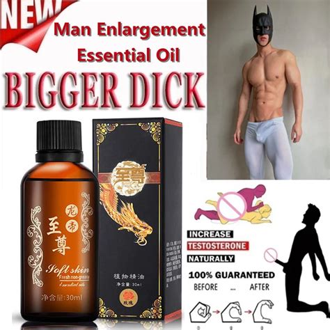 Penis Thickening Growth Enlarge Massage Enlargement Oils Man Big Dick