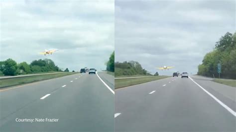 Great Video Plane Lands Among Moving Cars On Highway After Sudden