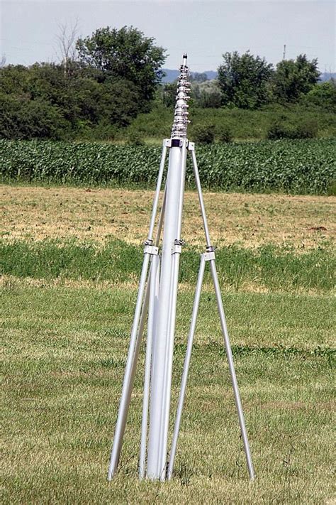 60 Ft Aluminum Telescopic Mast By Aeromao Ham Radio Ham Radio