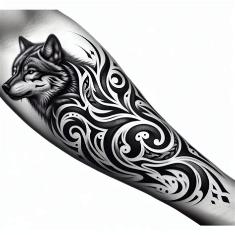 34 Best Tribal Wolf Tattoo Designs For 2024 🐺