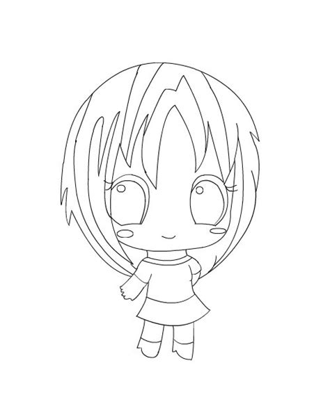 Request Chibi Outline ← A Cartoons Speedpaint Drawing By