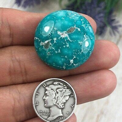 Carats White Water Turquoise Cabochon In Turquoise Gemstone