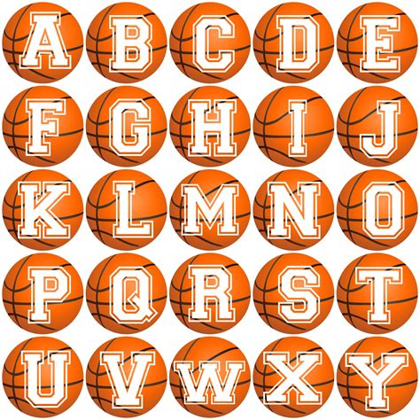Basketball Letters Basketball Png Letters  Letters Etsy