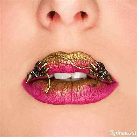 This Instagram Lip Art Puts Mini Paintings On Lips And The Masterpieces