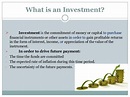 What is investment 1