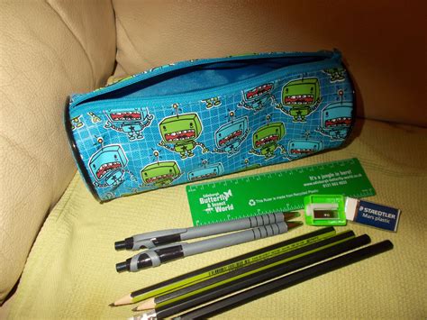 Stationary Including Pencil Case Pencils Pens Ruler Rubber And