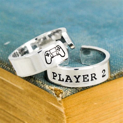 Player 1 And Player 2 Video Game Ring Set Ps4 Gamer T Best