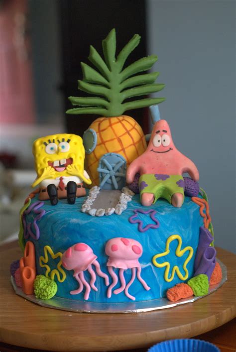 Creative Cakes By Ashley Spongebob Cake Homemade Birthday Cakes