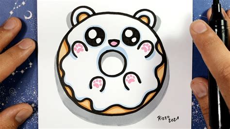 Kawaii Hamster Donut Selber Zeichnen Copyrihghted Image Drawing