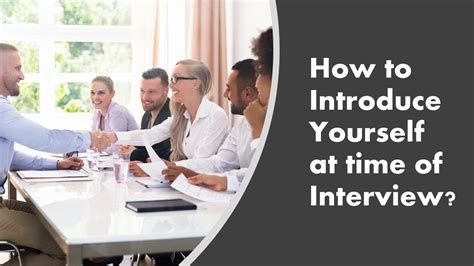 How To Introduce Yourself In An Interview Applicant Tracking
