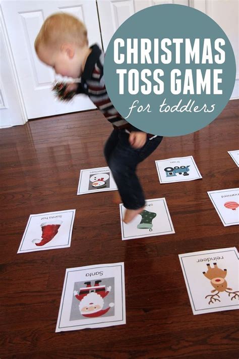 Christmas Toss Game For Toddlers Toddler Party Games Preschool