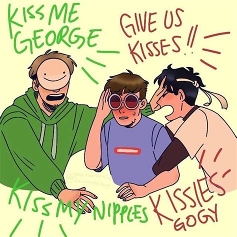 Dream And George Fanart Kiss Draemt