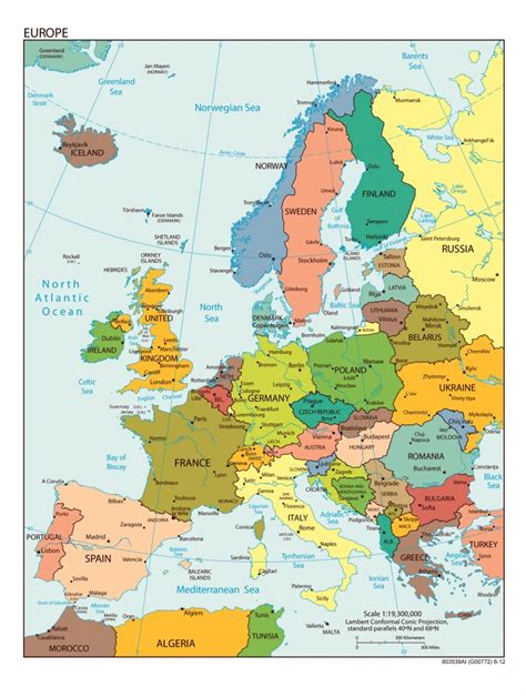 Europe Map With Cities Printable Printable Maps