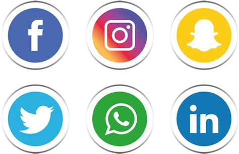 Download Set Icon And Vector Facebook Instagram Icon Png Full Size