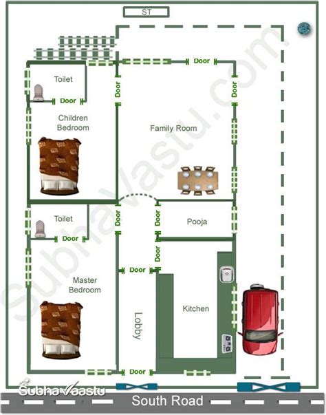 South Facing House Floor Plans As Per Vastu Home Alqu