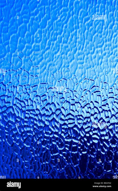Shades Of Blue Textured Glass Stock Photo Alamy