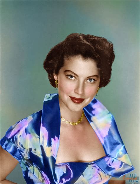 Colors For A Bygone Era Ava Gardner Colorized From A 1954 Studio Photo