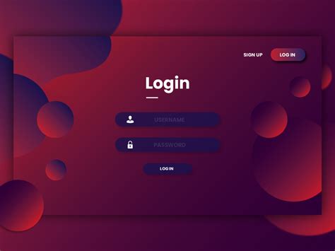 Ui Design For Login Page By Tech Tree On Dribbble