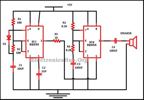 Schematic Diagram 555 Timer Complete Wiring Schemas