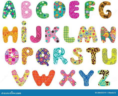 Pretty Letters Alphabet