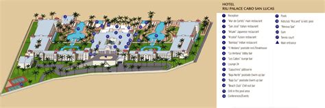 Riu Palace Cabo San Lucas Resort Map
