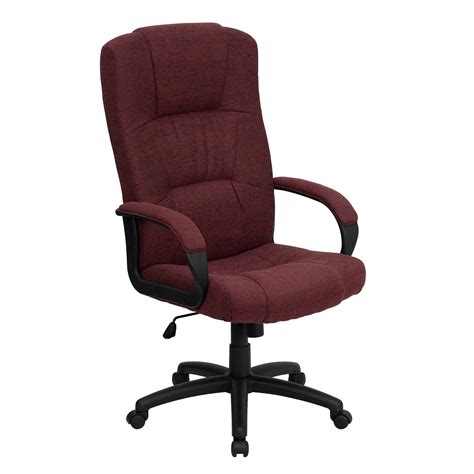High Back Executive Fabric Office Chair Multiple Colors