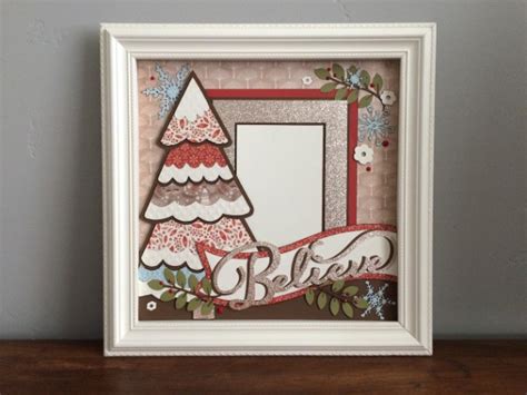 Project Christmas Shadow Box Stamping