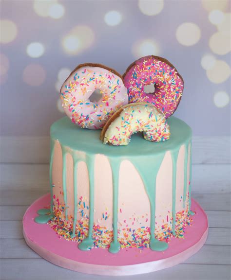 Birthday Donut Cake The Bakermama