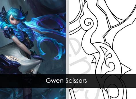 Gwen Scissors TEMPLATE League Of Legends Etsy