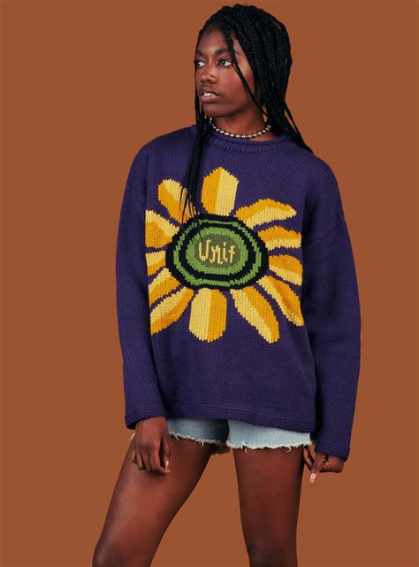 Unif Petal Sweater Sweaters Weird Fashion Trending Oversized