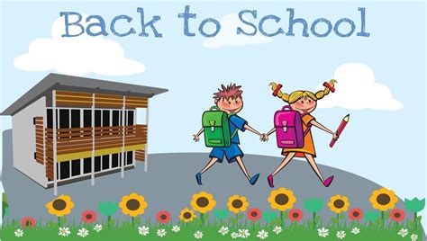 Happy School Kids Clip Art Back To School Pro Vector Image 2925868