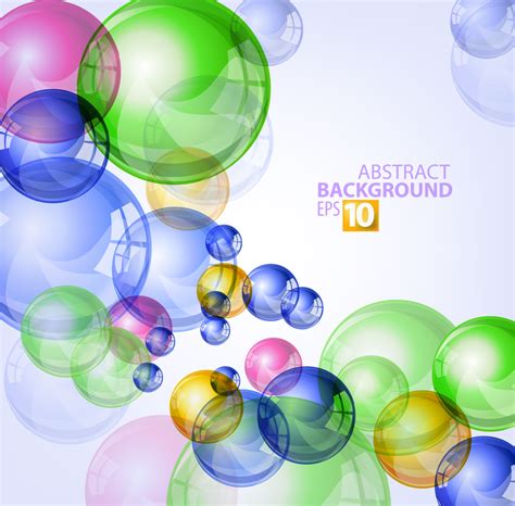 Colorful Bubble Background Vector Download