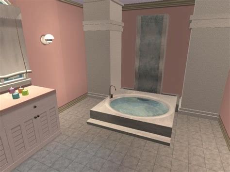Private Spa Sims Games Sims 2 Spa Bathtub Interiors Standing Bath
