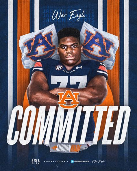 Auburn Football Recruiting Current 2021 Class College And Magnolia