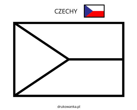 Kolorowanka Flaga Czech Do Druku I Online