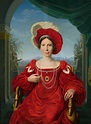 Portrait of princess Augusta Von Hessen-Kassel by Friedrich Bury - Artvee