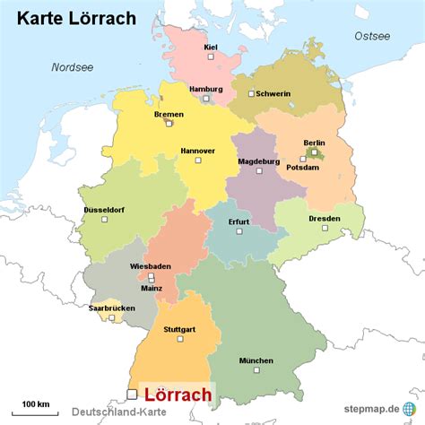 The slopes create the southern part of the wiesental. Karte Lörrach von ortslagekarte - Landkarte für Deutschland