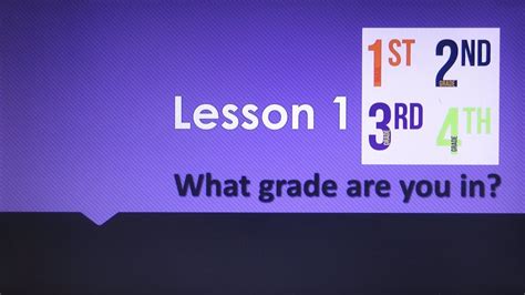 Grade 6 Lesson 1 Intro Youtube