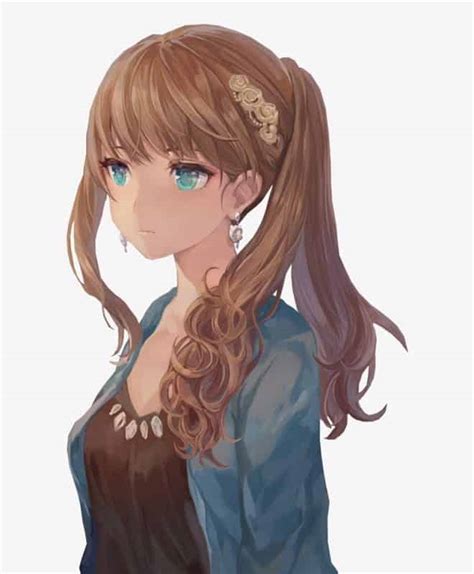 Anime Girl Light Brown Hair Telegraph