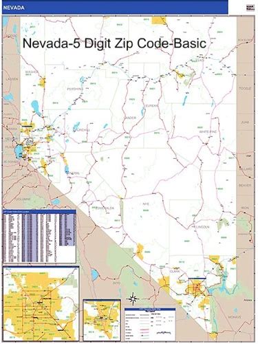 Nevada Zip Code Map From