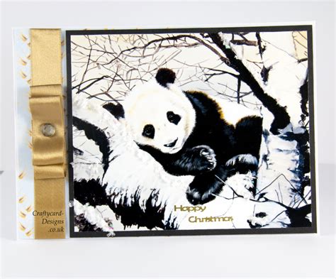 Panda Christmas Card Crafty Card Designs