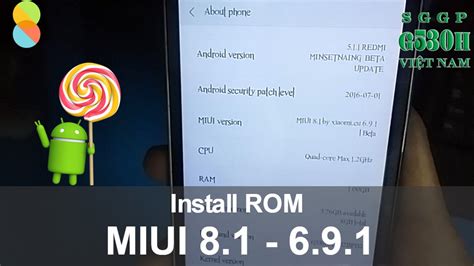 Custom advan s5e nxt rom is based on android 5.1.1 with the kernel version 3.10.65, and this is also very similar to miui rom with a nice ui treat you will definitely last long in this rom. Kchannel - Install ROM Miui 8.1 (G530H) - YouTube
