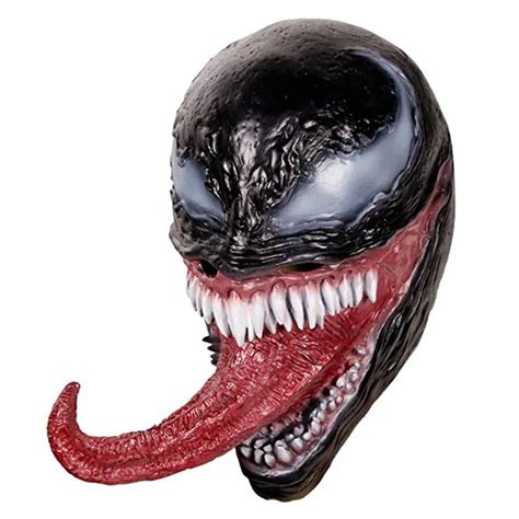 Halloween Party Props The Venom Latex Mask With Long Tongue Venom Latex