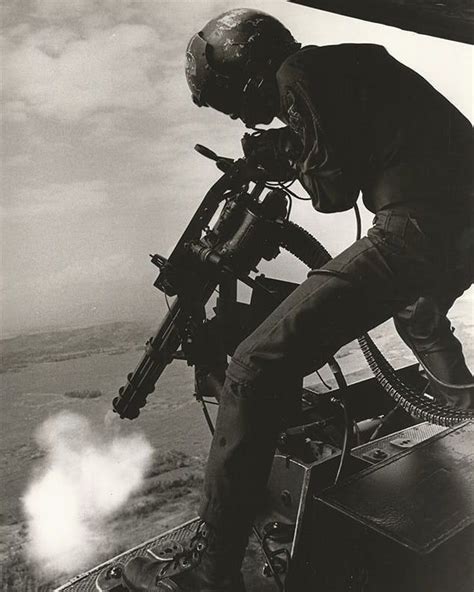 Huey Gunship Firing