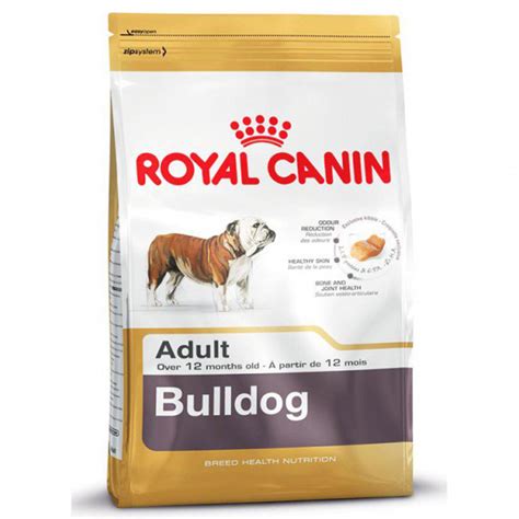 The diet combines highly digestible vegetable proteins and a patented blend of antioxidants to protect cells and strengthen your dog's natural defenses. Royal Canin Bulldog Adult Dry Food (BUD) 12kg ...