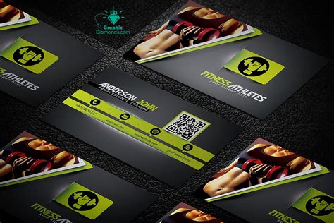 15% off with code zazjunegifts. Gym Fitness Business Card Template | Creative Business Card Templates ~ Creative Market