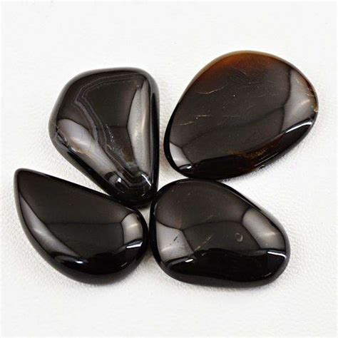 Natural Amazing Black Onyx Untreated Loose Gemstone Lot