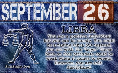 Your high idealism and friendly personality suggest that you can excel in almost anything. September 26 Zodiac Birthday Horoscope Personality ...