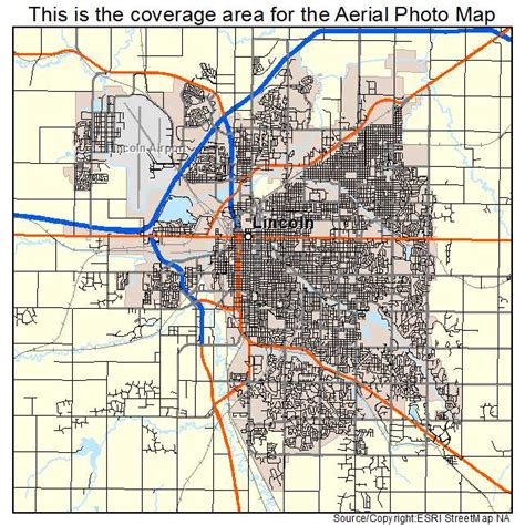 Aerial Photography Map Of Lincoln Ne Nebraska