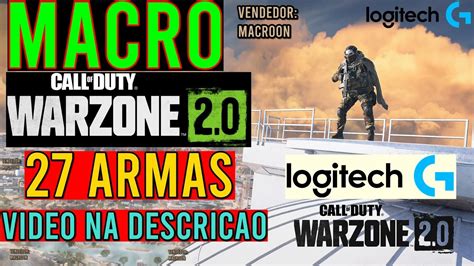 Macro Call Of Duty Warzone 2 Mouses Logitech Vitalicio Cod Dfg
